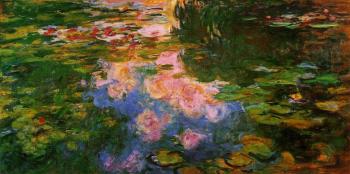 Claude Oscar Monet : The Water-Lily Pond XIII